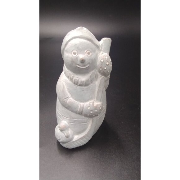 Vintage Isabel Bloom Snowman  Sculpture Signed and Dated 2000 - Picture 8 of 16